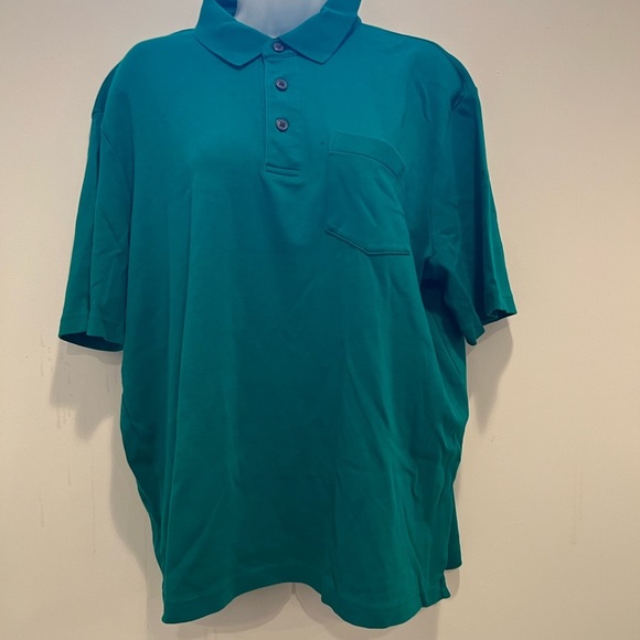 LANDS END men green short sleeve t-shirt/size L - Picture 5 of 8